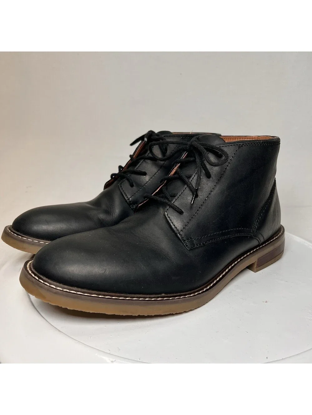 Clarks Men's Jaxen Mid Chukka Boot, Black Size 8 EUC